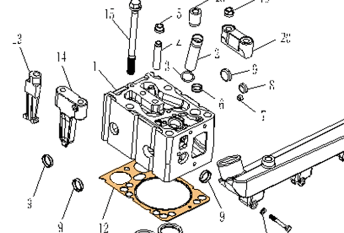 Engine Components for SINOTRUK HOWO WD615 