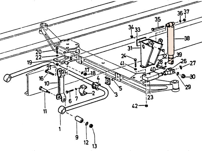 Howo Rear Shock Absorber Assembly WG1642440088