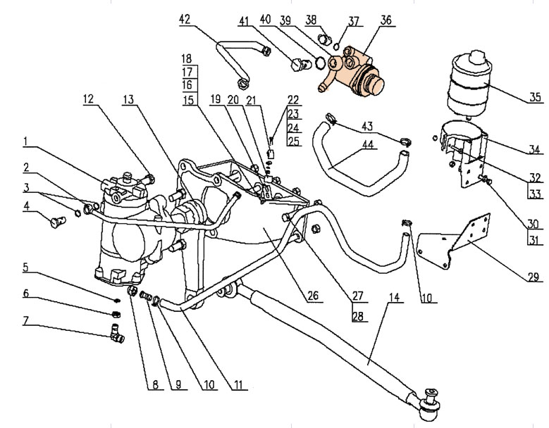 Sinotruk Howo Parts Steering Pump WG9725476016