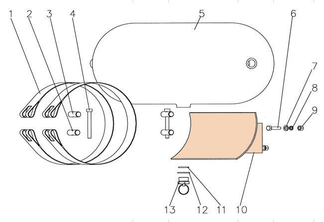 SINOTRUK Air Reservoir Bracket WG9718360005