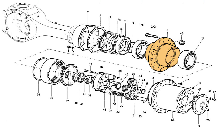 SINOTRUK HOWO Rear Hub WG9981340009