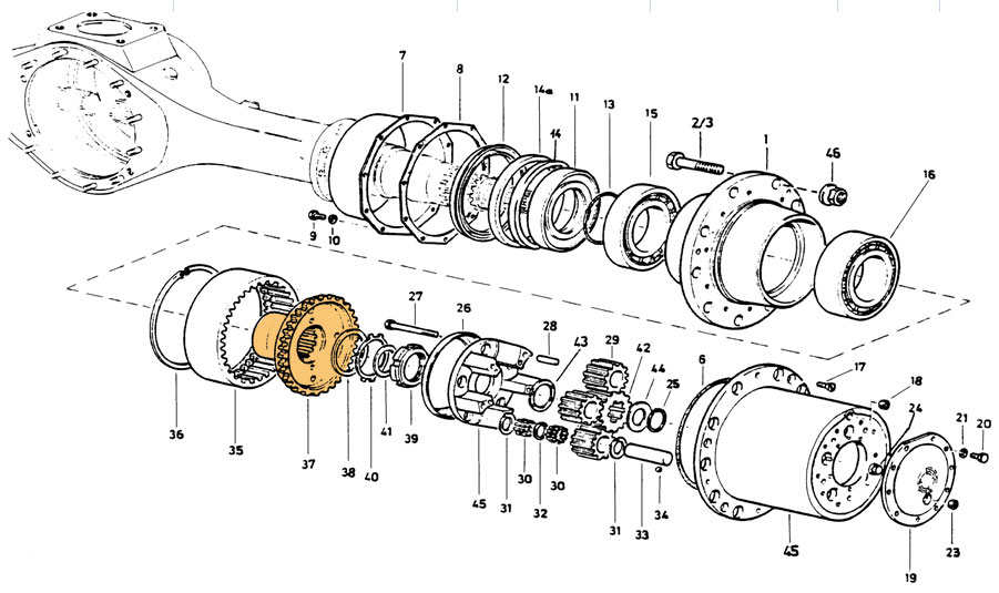 SINOTRUK HOWO Gear Ring Holder Assembly WG9981340020