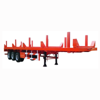 New Design 3 Axle Flatbed Semi Trailer