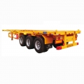 3 axle skeletal container semi trailer