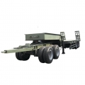 Flatbed Pulling Cargo Trailer