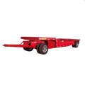 Flatbed Pulling Cargo Trailer