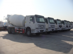 Easy installation SINOTRUK HOWO 6x4 Concrete Mixer Truck, Cement Transfer Truck, Mixer Truck 8 Cubic Meters