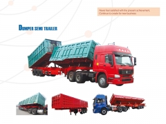 New Design Good Quality Side Dump Semi Trailer, Tipper Semi Trailer, Side Dump Truck Trailer