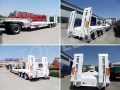 Best Selling Low bed Semi Trailer, Construction Machinery Transport Trailer, Low Flatbed Truck Semi Trailer