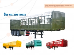 Hot sale Bulk Cargo Transport Fence Semi Trailer, Side Wall Semi Trailer