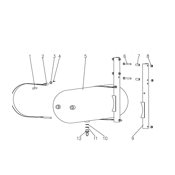AIR RESERVOIR FIXATION FOR TRACTOR TRUCK Ⅲ
