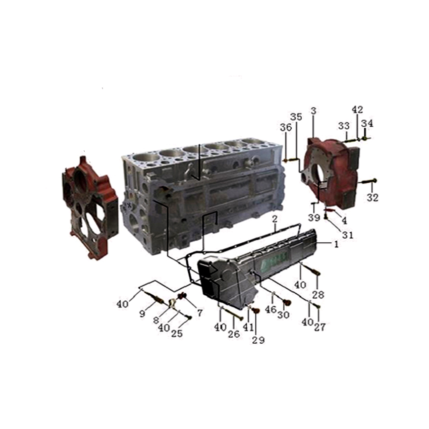 ENGINE REAR POWER TAKE-OFF SUBGROUP