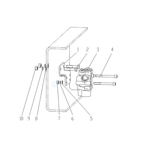 ABS solenoid valve assembly (rear axle parts)