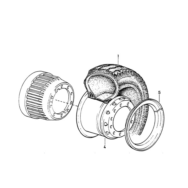 DISC WHEEL AND TIRE