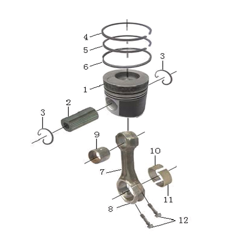 PISTON AND CON-ROD