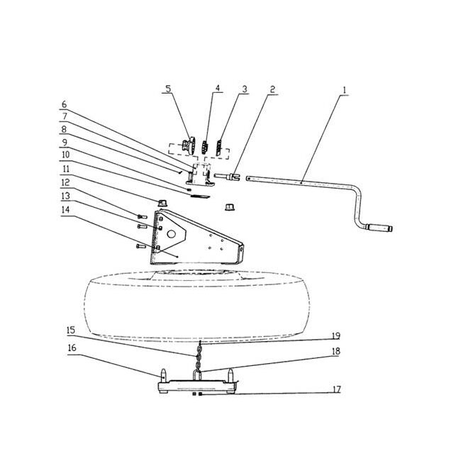 SPARE WHEEL CARRIER