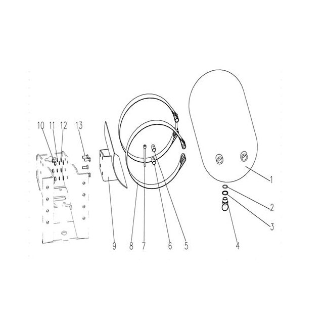 AIR RESERVOIR FIXATION FOR TRACTOR TRUCK Ⅱ