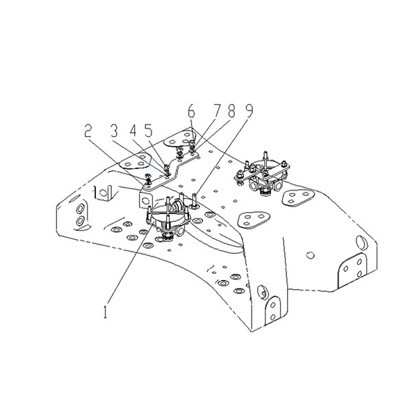 The casting bar relay valve assembly