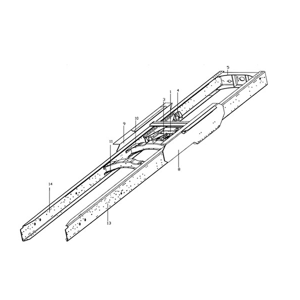 CHASSIS FRAME FOR 6×4 TRACTOR TRUCK