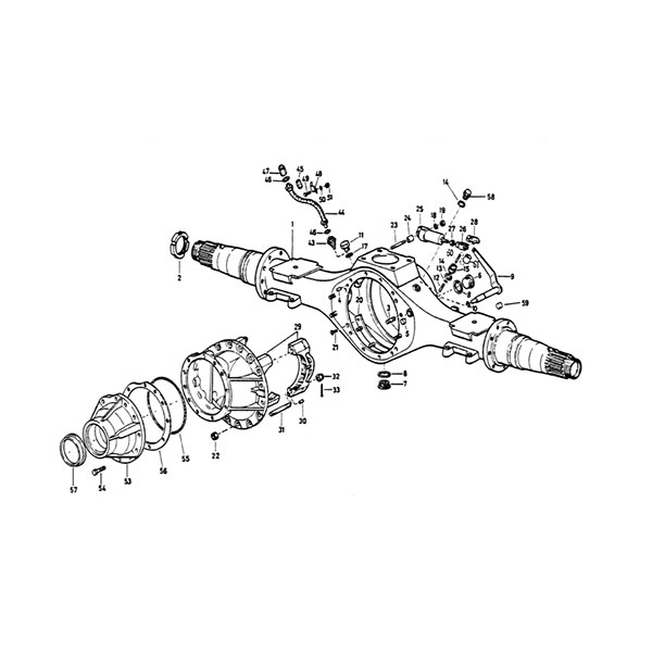 STEYR REAR AXLE HOUSING