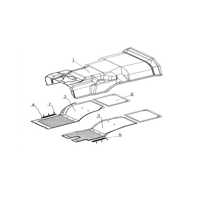 ENGINE HOOD,FLOOR LINING