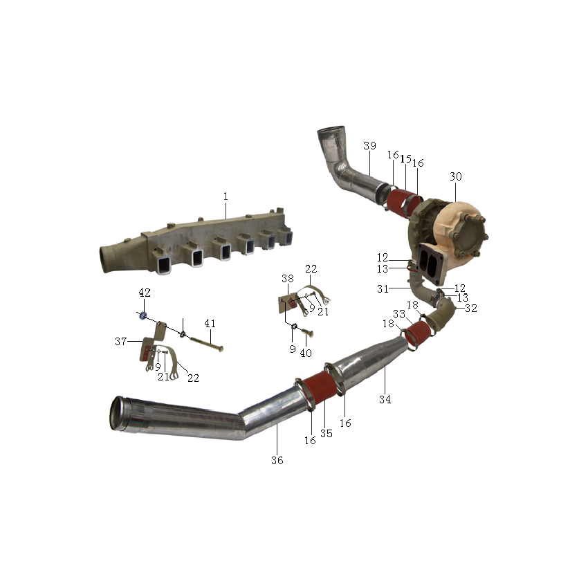 INTAKE MANIFOLD AND EXHAUST MANIFOLD