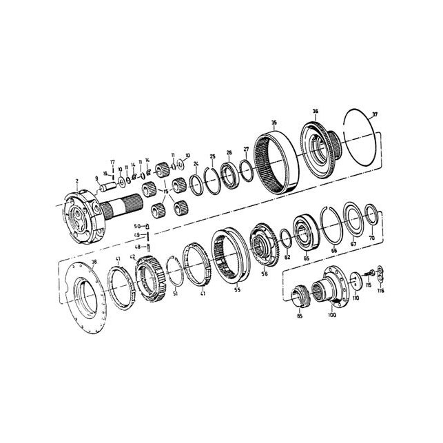 5S-150GP WHEELS FOR RANGE CHANGE GOUP